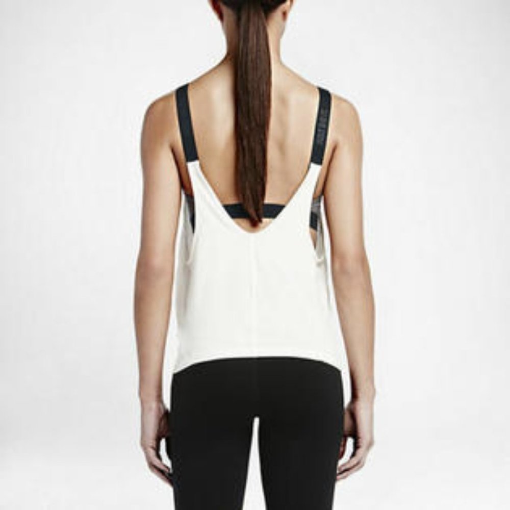 Nike Women's 2-in-1 Woven Tank Top w/ Sports Bra - Picture 3 of 3